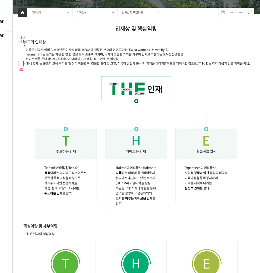 typeface space&margin