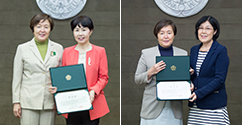 2018년 5월, 이화 동문 기금전달 및 기부약정 이어져