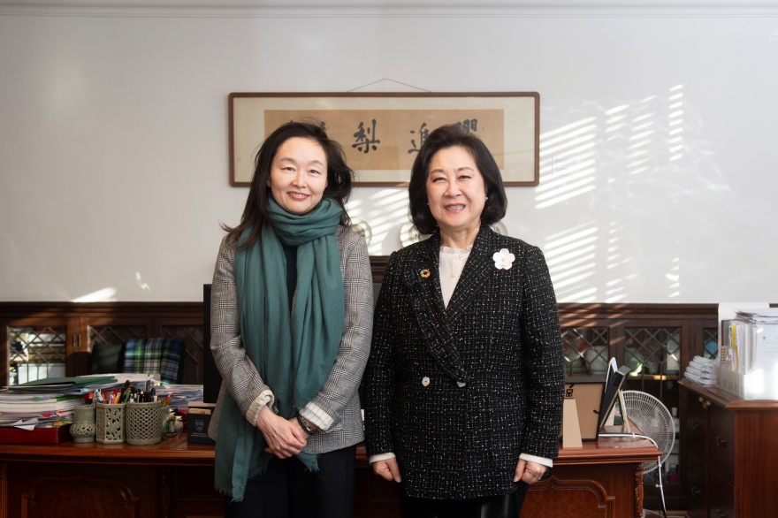 [동정] 송미경 송복은 재단 이사장 접견