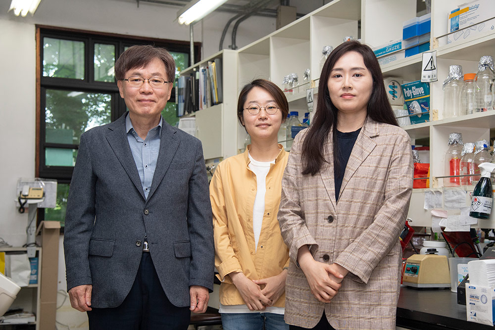 (왼쪽부터) 한평림 교수, 박진영 박사, 이은화 박사