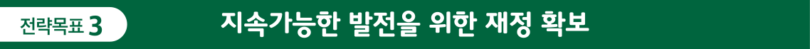 전략목표 3: 지속가능한 발전을 위한 재정 확보