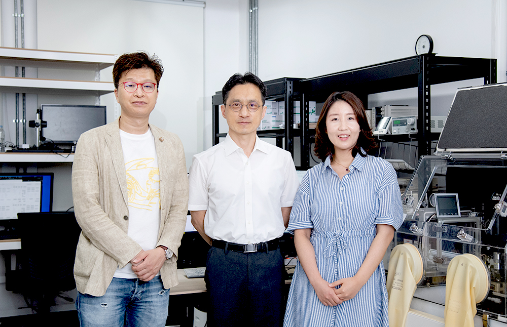 (왼쪽부터) 유영민 교수, 김동욱 교수, 권소영 박사